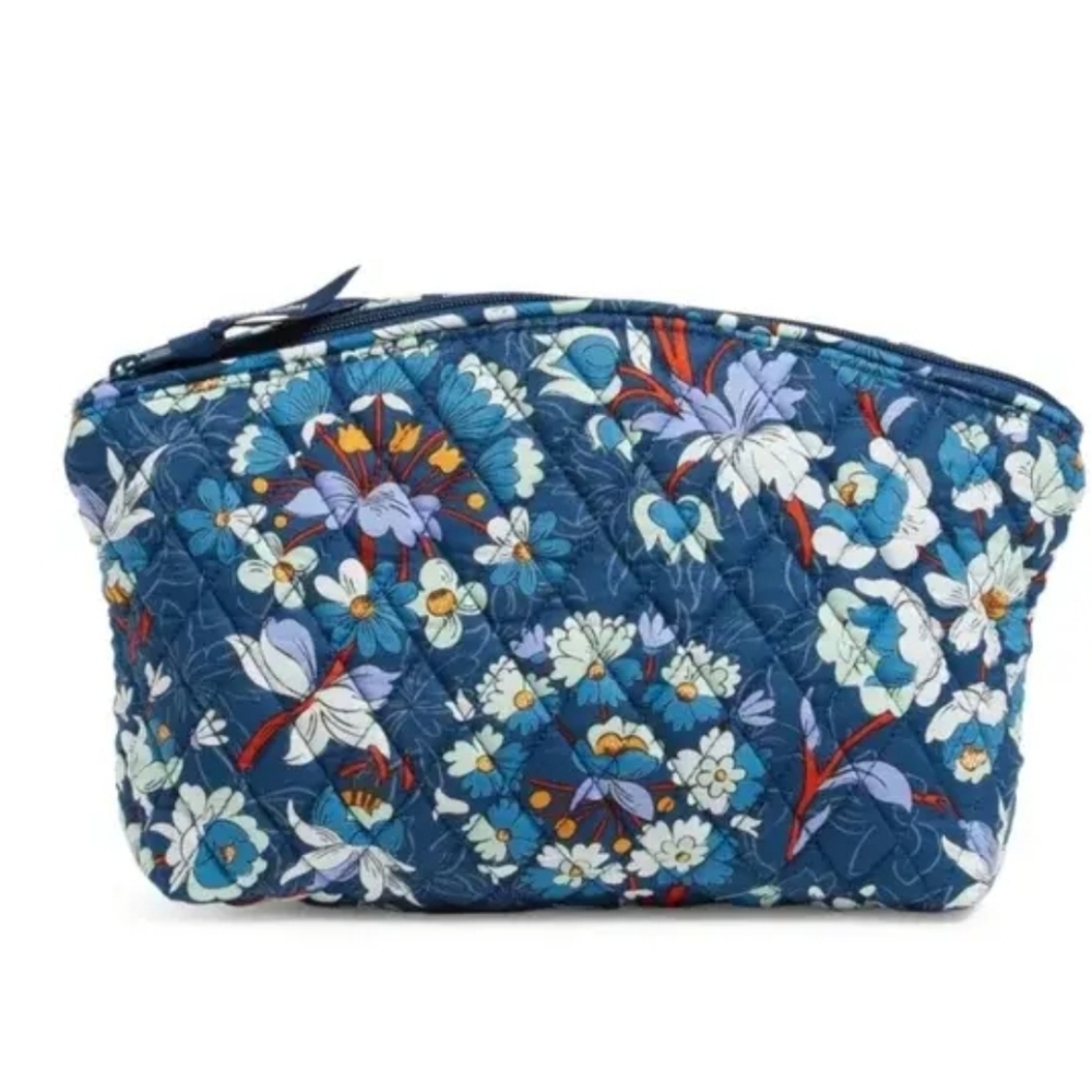 Vera Bradley Grand Travel Cosmetic (LAMINATED) ~Floral Bursts **NEW